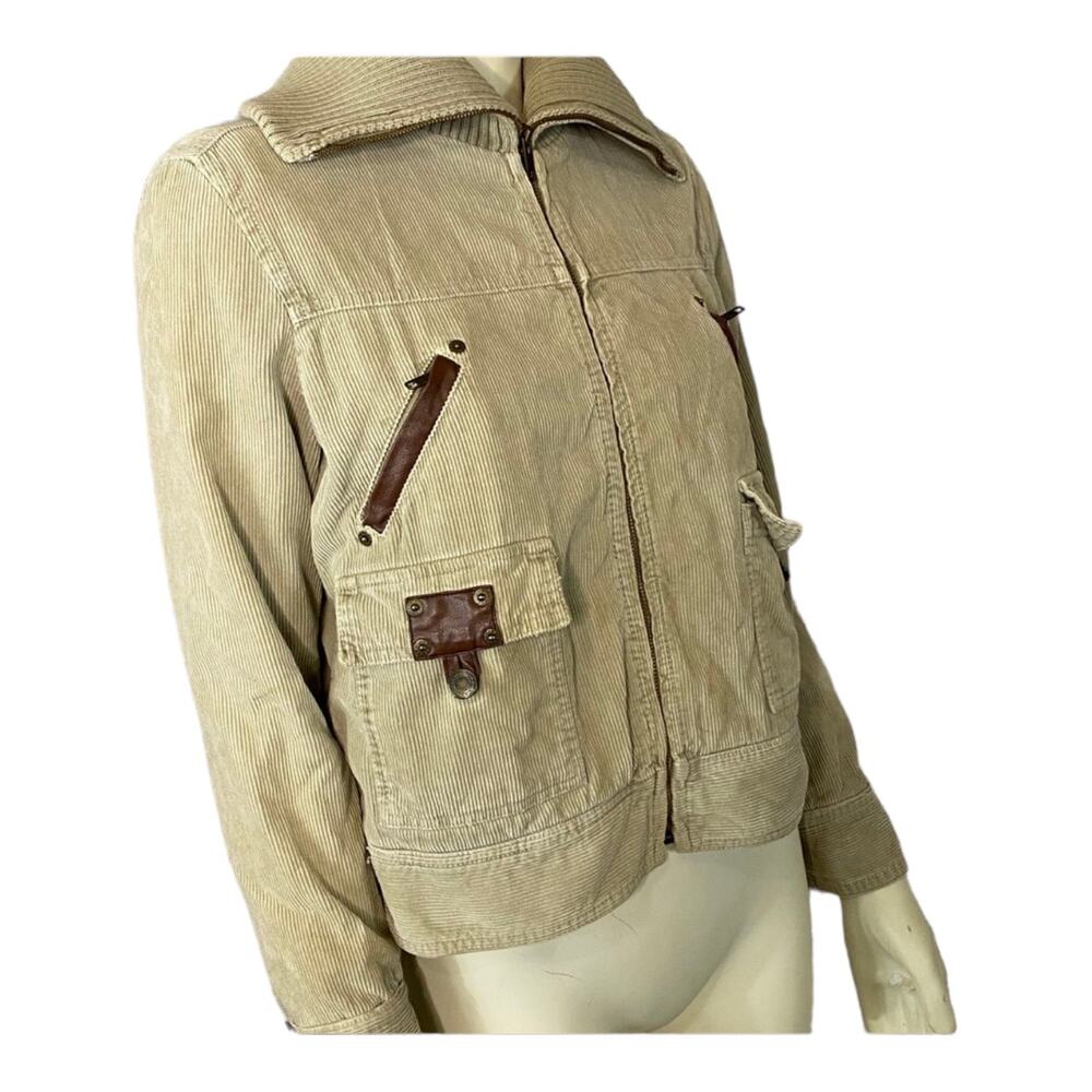 Zara TRF Retro corduroy Jacket w/ long knit turtleneck size large - Picture 6 of 12